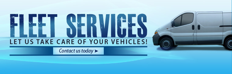 We offer fleet services. Let us take care of your vehicles! Click here to contact us.